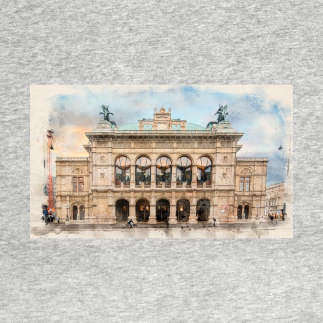 The State Opera in Vienna, Austria by mitzobs